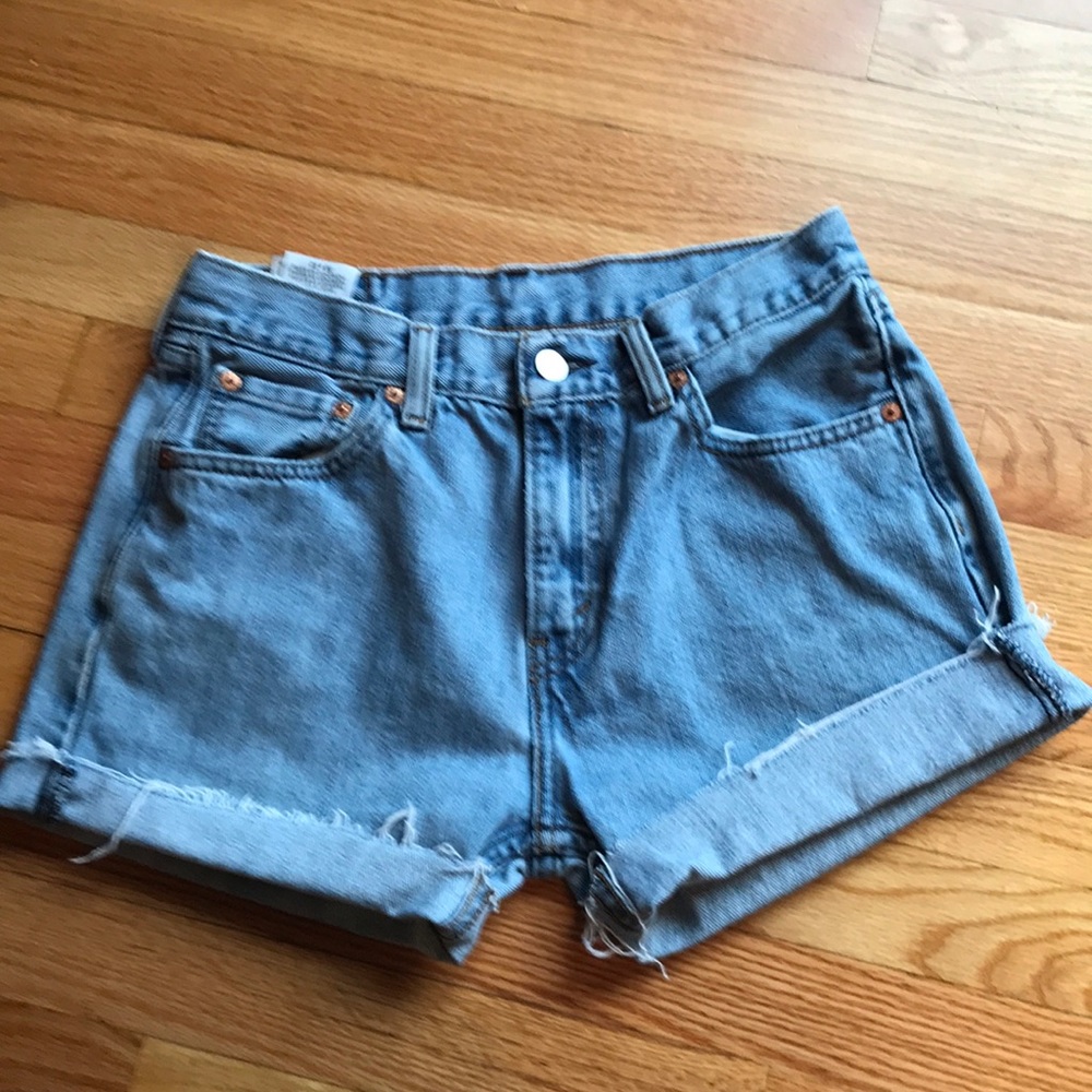 SOLD Levi cutoffs - Picture 2 of 3